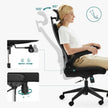 Office Chair - Ergonomisch - einstellbarer Schaukelstuhl - Schwarz