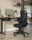 Office Stuhl mit Backer und Armlehnen Tinte -Black