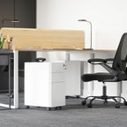 Ladeblok - Archivschrank - Büroschrank mit Rädern und Schloss - Weiß