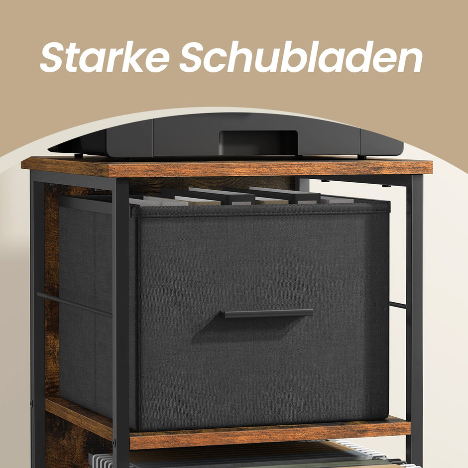 Archivschrank - 2 Schubladen - Druckerstand - für A4