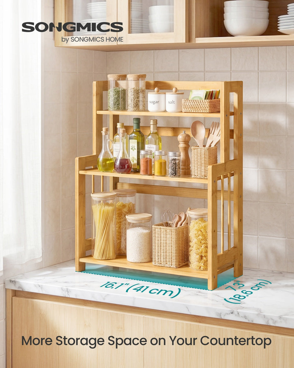 Kitchen Trolley - On Wheels with Shelves