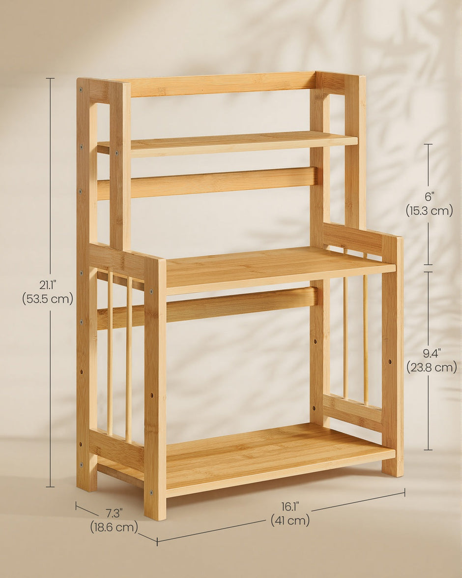 Kitchen Trolley - On Wheels with Shelves