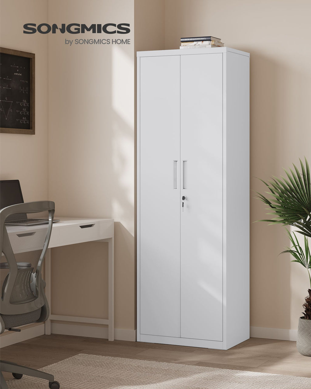 Archivschrank mit doppelten Türen und 5 Levels