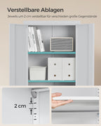 Archivschrank mit doppelten Türen und 5 Levels