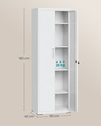 Archivschrank mit doppelten Türen und 5 Levels