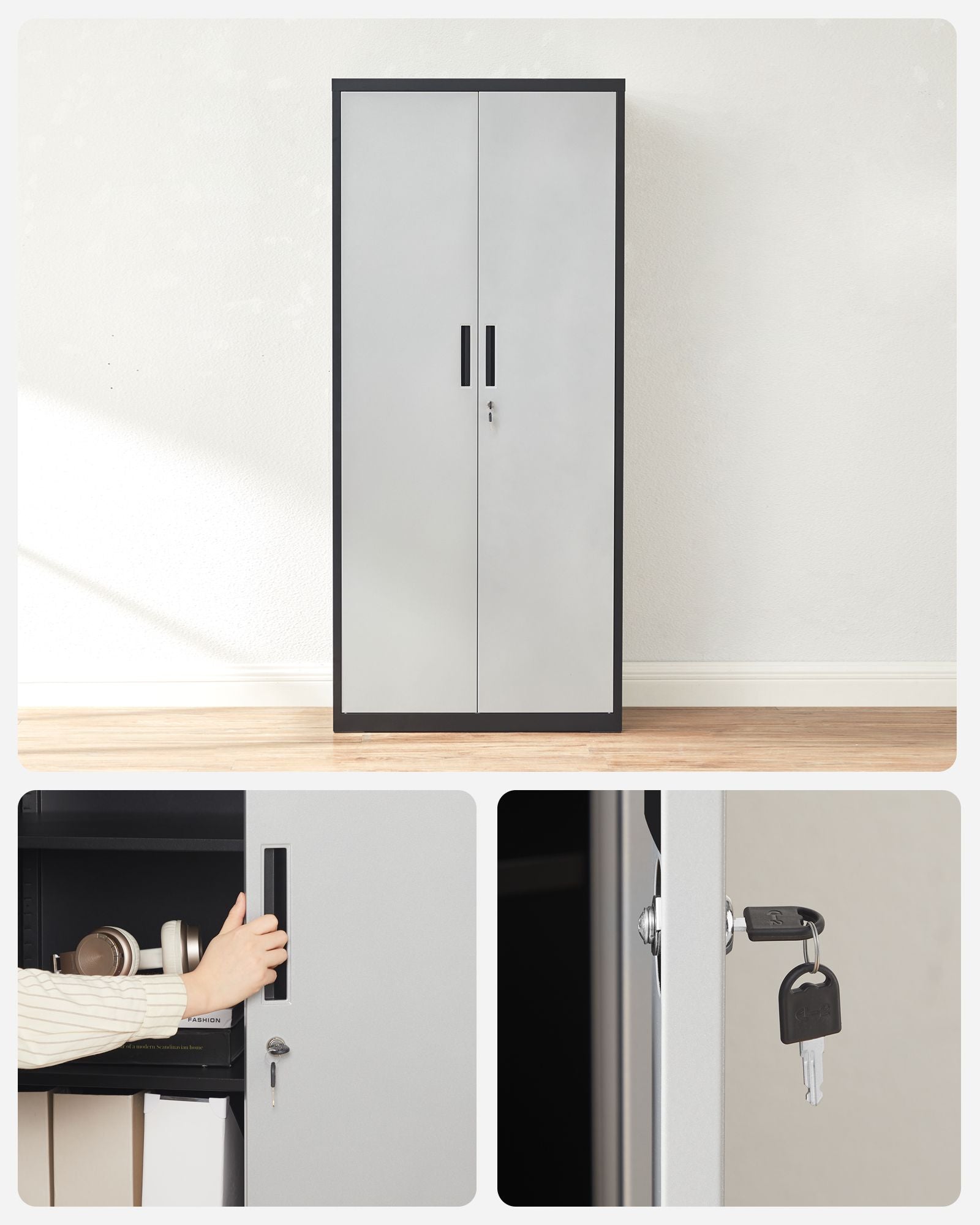 Archivschrank - 5 Level - mit einstellbaren Regalen