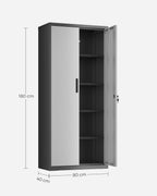 Archivschrank - 5 Level - mit einstellbaren Regalen