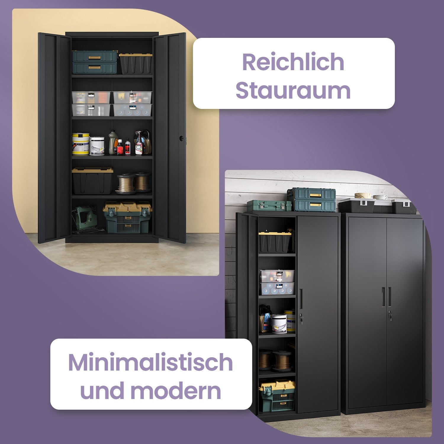 Archivschrank - Multifunktionaler Lagerschrank für Zuhause oder Büro
