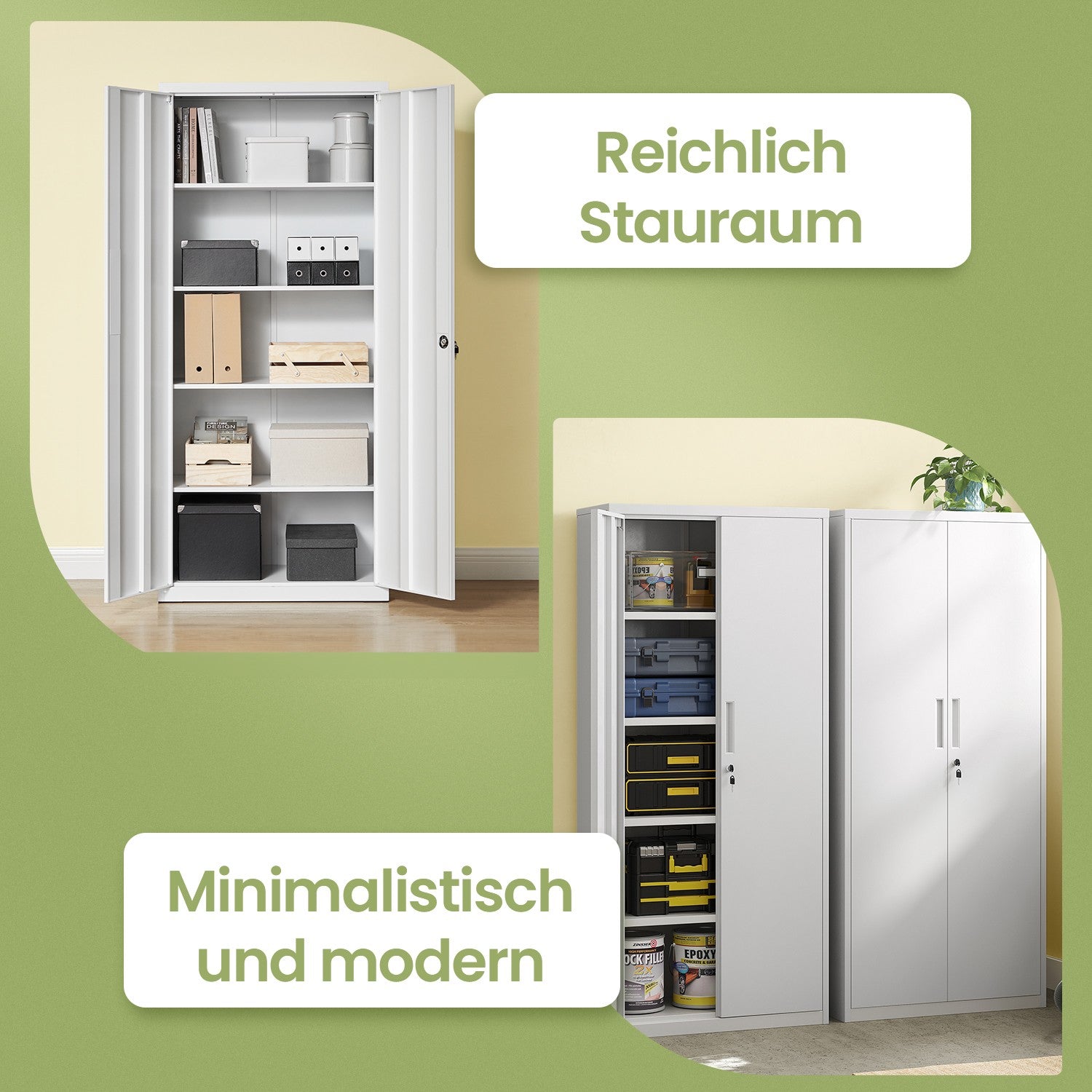 Archivschrank - Multifunktionaler Lagerschrank für Zuhause oder Büro