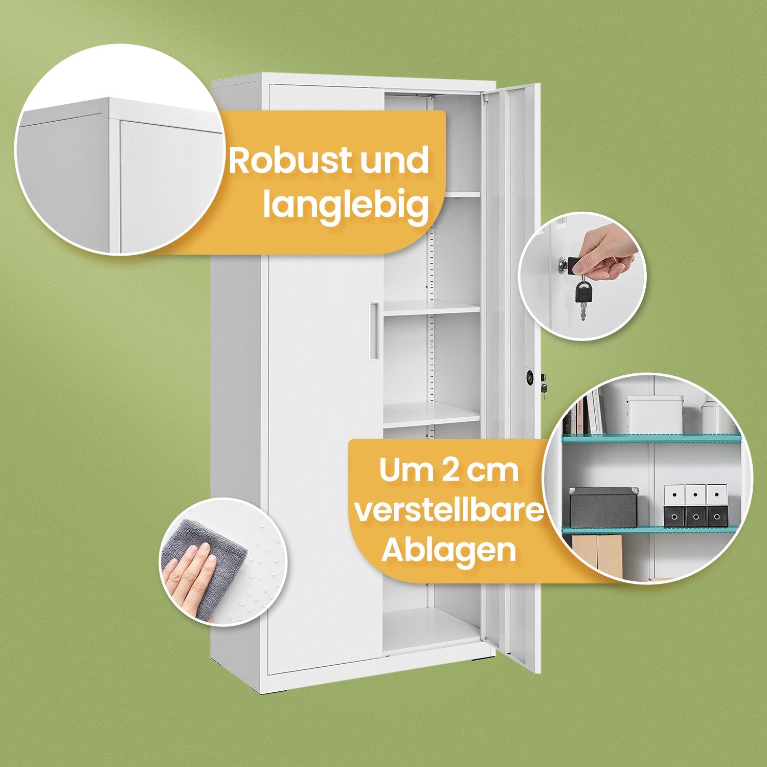Archivschrank - Multifunktionaler Lagerschrank für Zuhause oder Büro