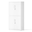 Archiefkast - 4 Deuren - 5 Verstelbare Planken - Met Slot - Wit