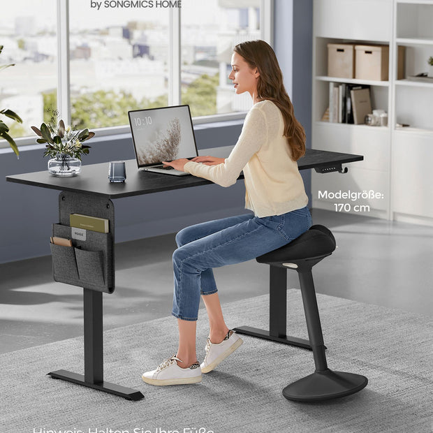 Stehender Stuhl - Höhe verstellbar - modern - schwarz