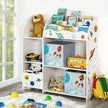 Organizer - Kinderzimmerschrank - Spielzeug und Buchspeicher - Weiß