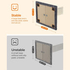 Kratzerpfosten - Katzenbaum - mit Plüschplattform - 40 x 30 cm - grau