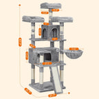 Kratzer nach xxl - 168 cm hoch - hellgrau