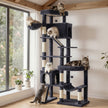 Krabpaal - Met Sisalstammen en Rustplateaus - Voor Grote Katten - Donkergrijs - 105 x 45 x 202 cm