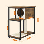 Kratzerpfosten - mit Planken - Sisalpolen - Höhle - braun