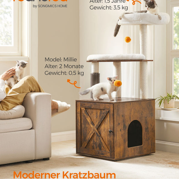 Kratzerpfosten - Waschkissen - Vintage Brown