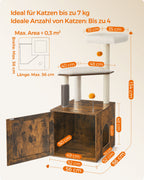 Kratzerpfosten - Waschkissen - Vintage Brown