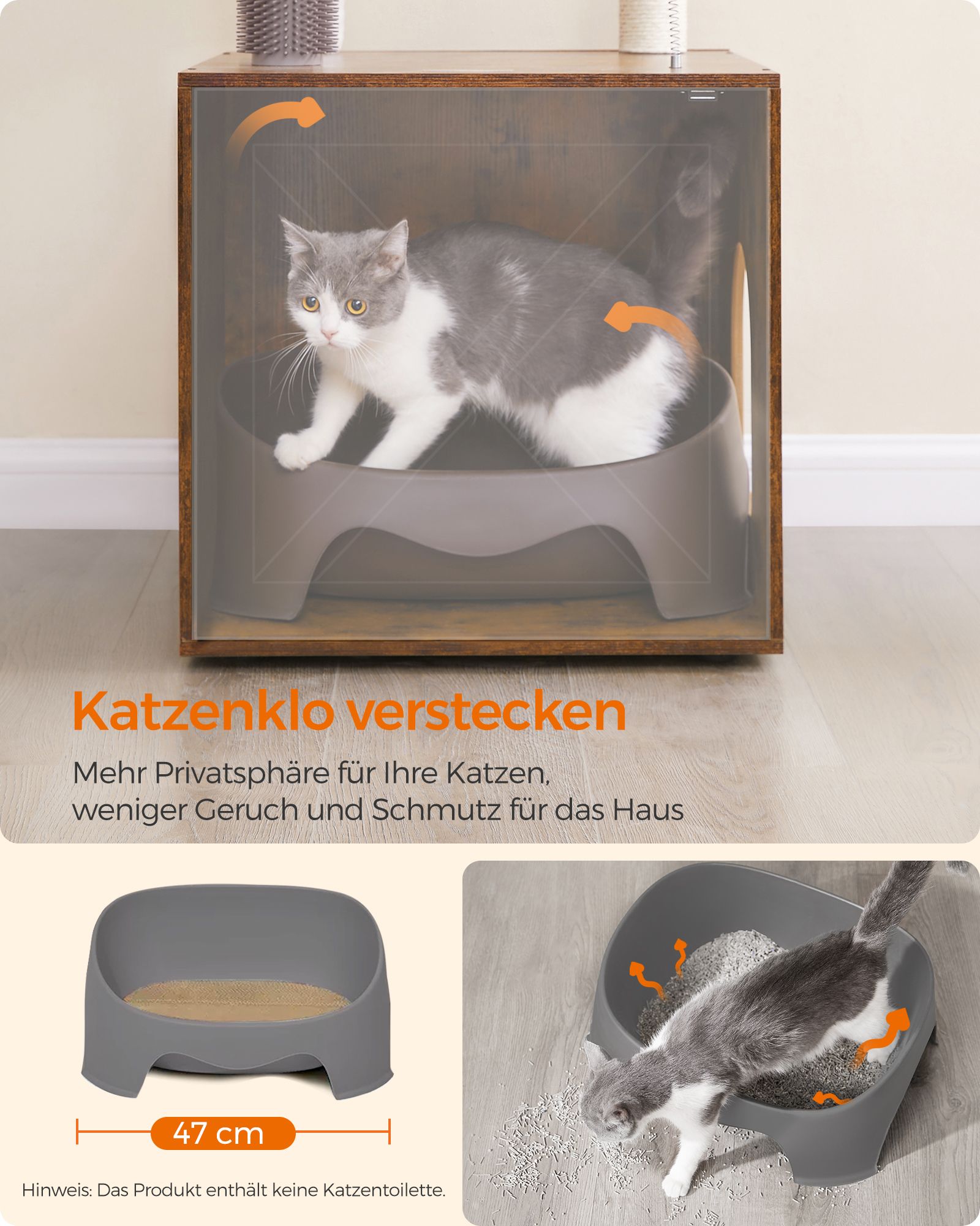 Kratzerpfosten - Waschkissen - Vintage Brown