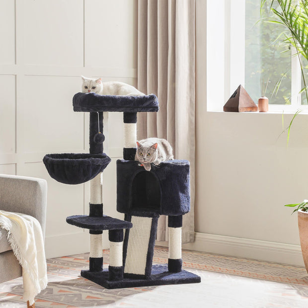 Kratzerpfosten - mit weichem Plüsch - 104 cm - Blau