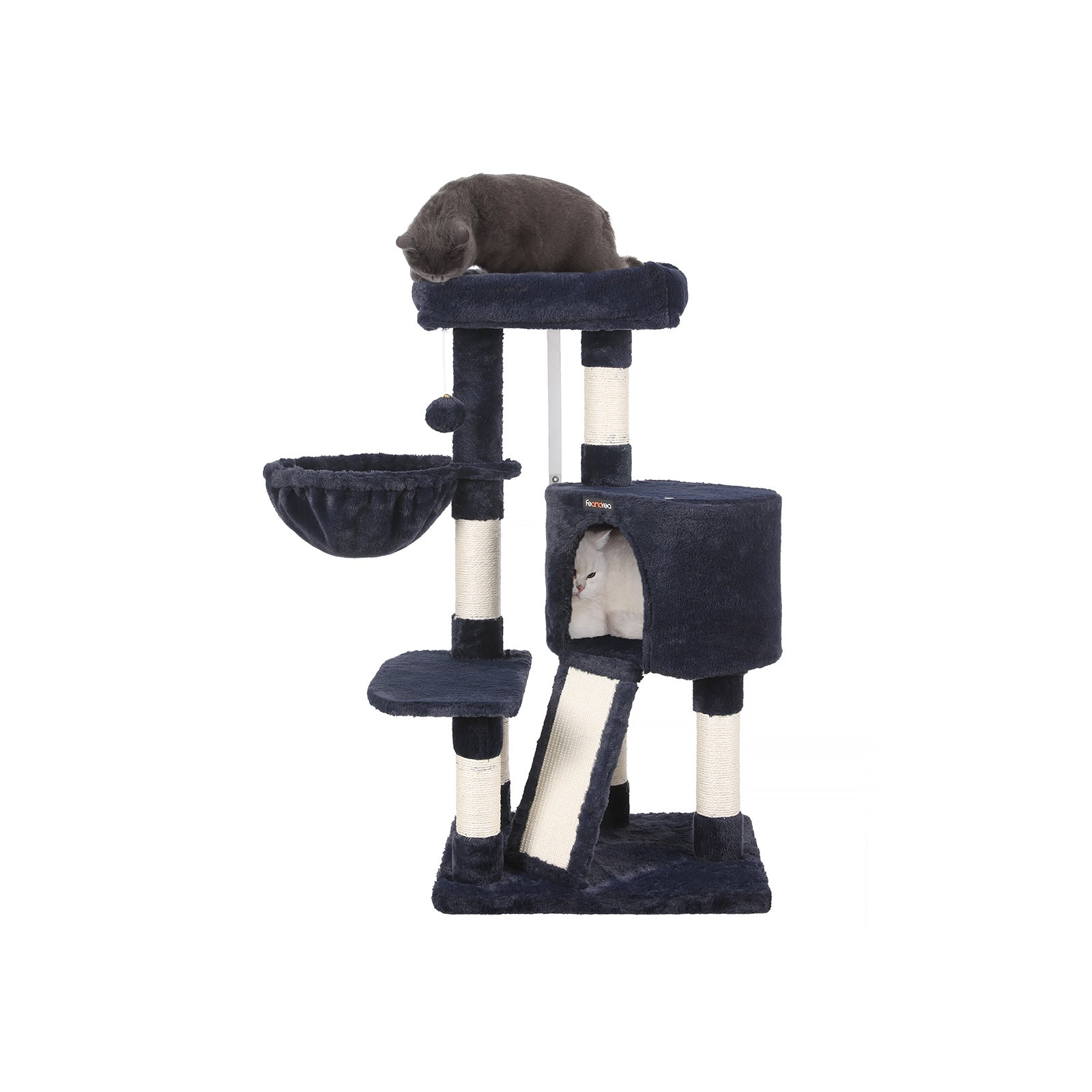 Kratzerpfosten - mit weichem Plüsch - 104 cm - Blau