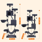 Kratzerpfosten - 168 cm - 2 Höhlen
