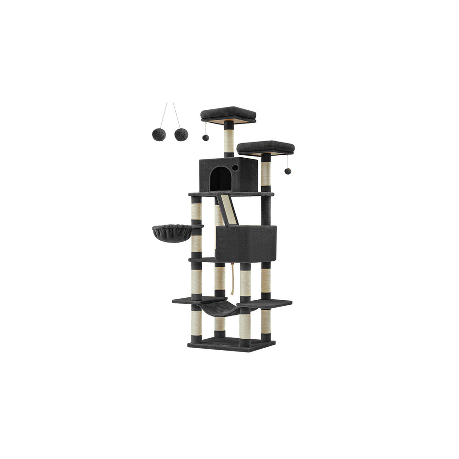 Großer Kratzer nach 206 cm hoher Multi-Level-Ink-Schwarz