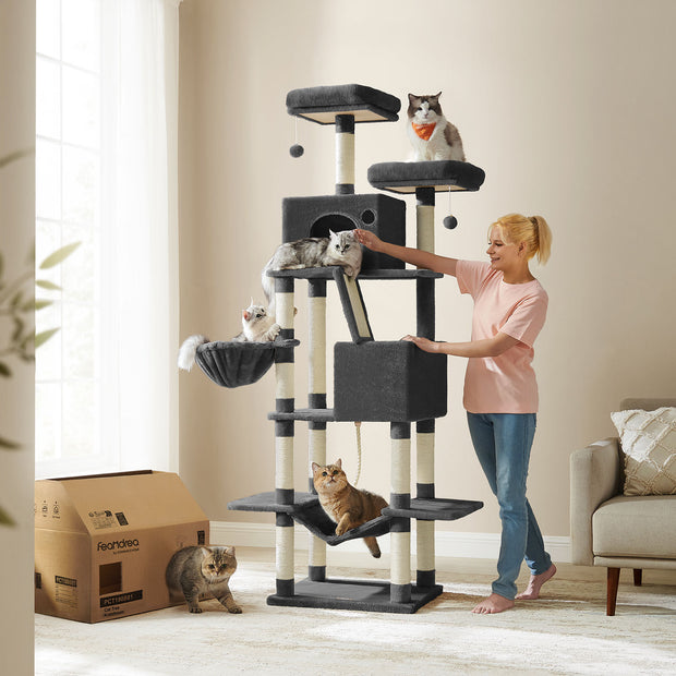 Großer Kratzer nach 206 cm hoher Multi-Level-Ink-Schwarz