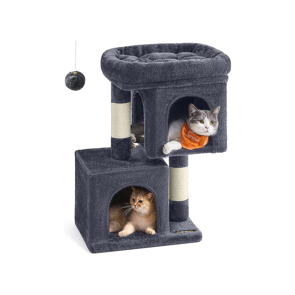 Kratzerpfosten - Katzenbaum - mit großer Plattform - 67 cm hoch - Beige