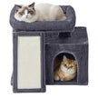 Kleine Krabpaal - Met Krabplank - Kattenmand - Platform - Donkergrijs