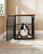 Hundekäfig - Hundeschlafkäfig - Hundekäfig - mit 2 Türen - braun