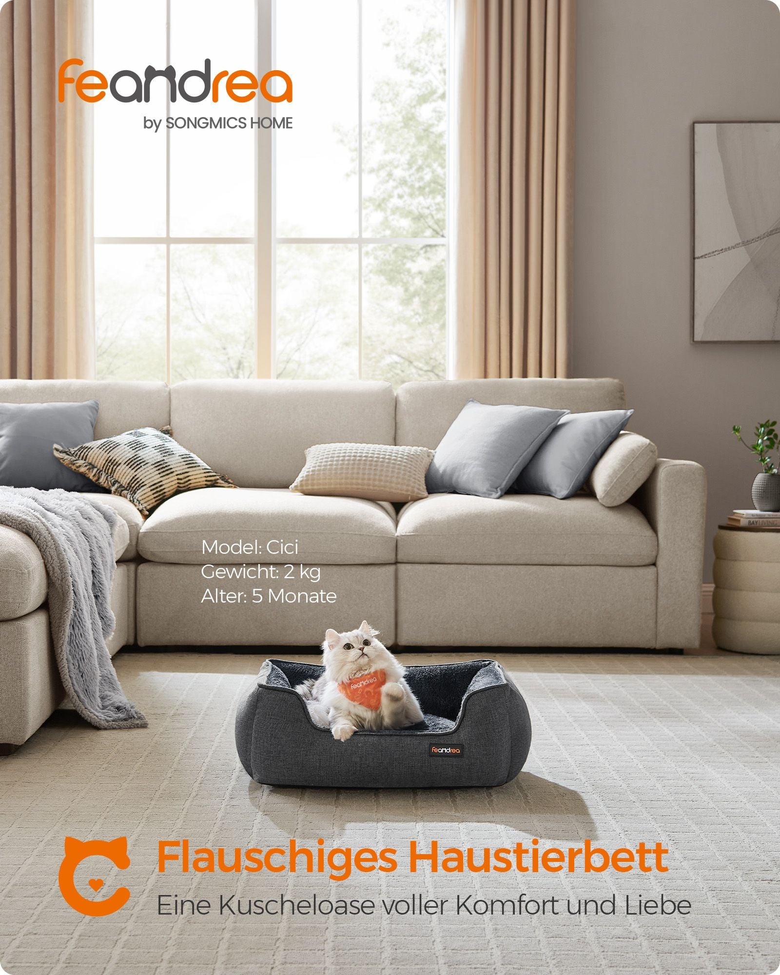 Hundekorb mit abnehmbar