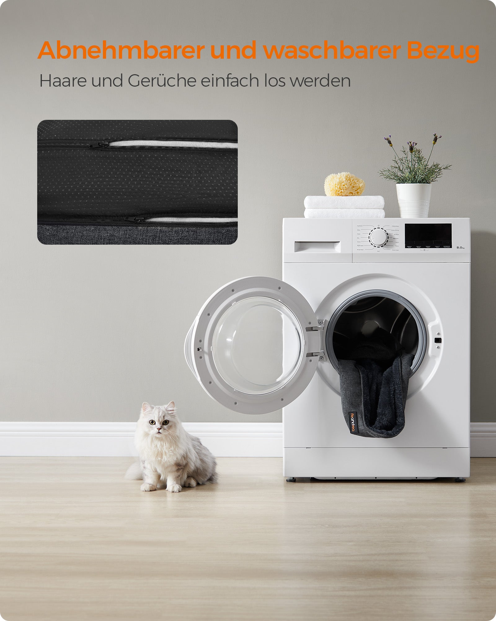 Hundekorb mit abnehmbar