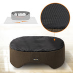 Hundebett - mit hoher Kante - 92 x 72 x 28 cm - braun