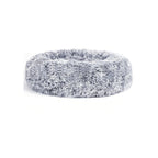 Hundebett - Katzenbett - weicher Korb - 60 cm - grau