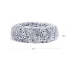 Hundebett - Katzenbett - weicher Korb - 60 cm - grau