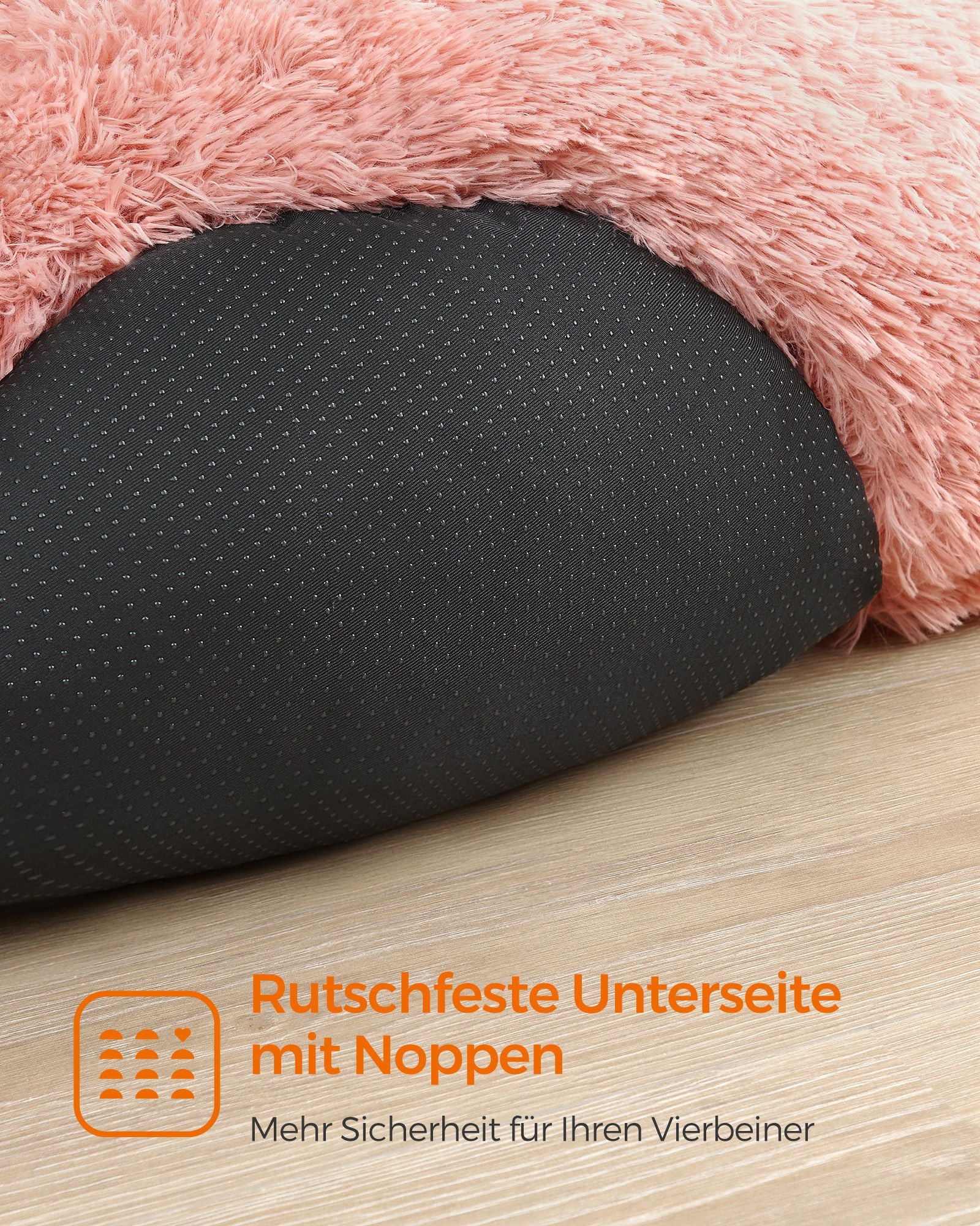 Hundekorb - Stecker Long Plüsch - Pink