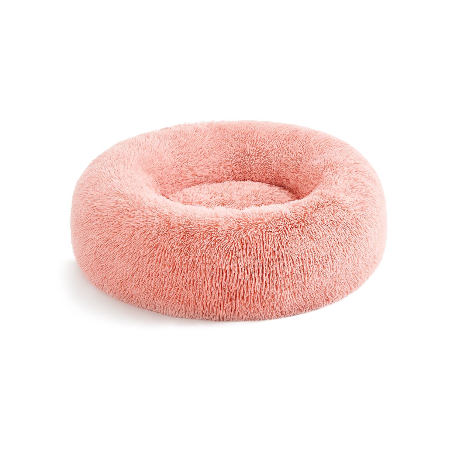 Katzenkorb - Waschbar - langer Plüsch - Pink