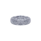 Flauschiger Hundebett - mit Donut -Kissen - Ombré Gray
