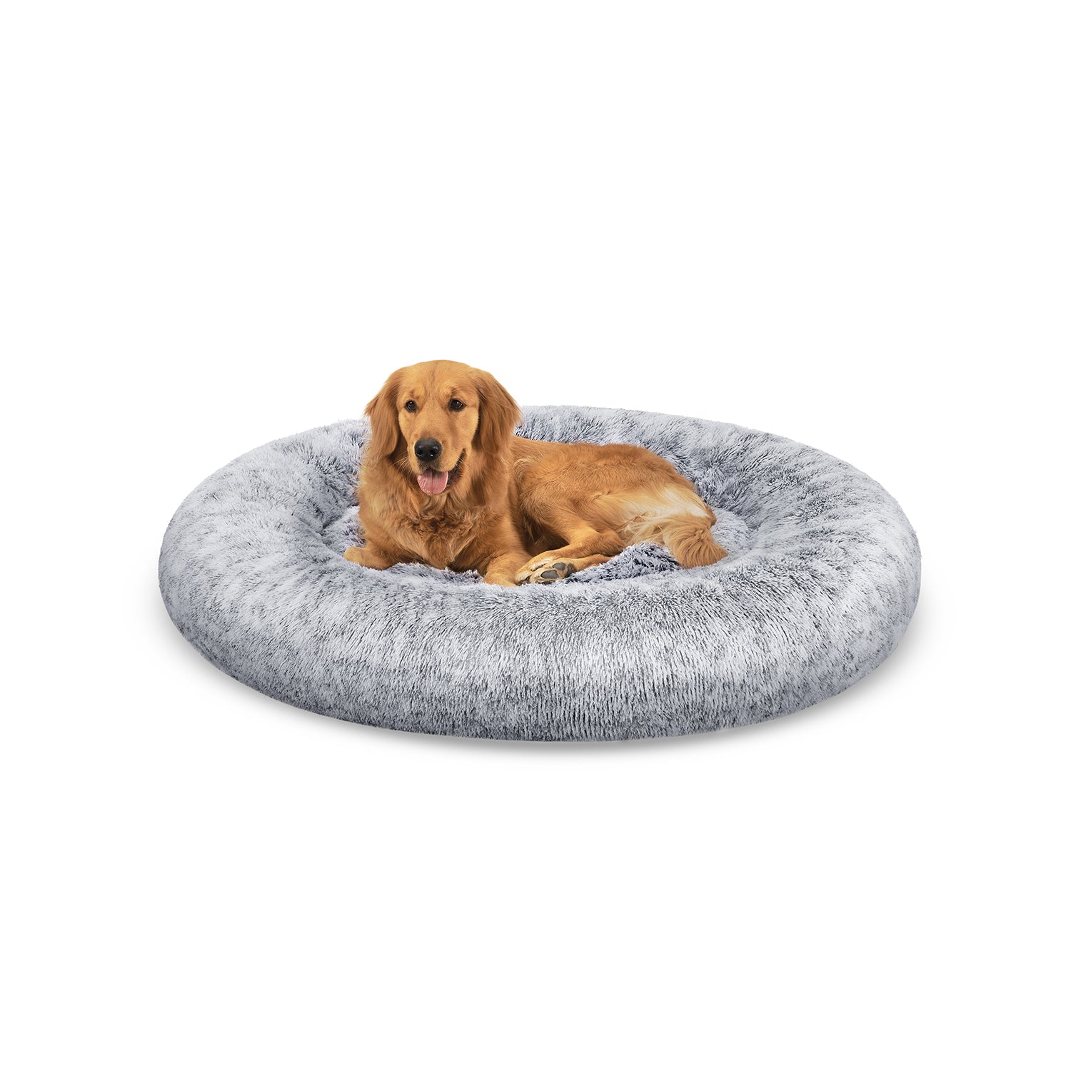 Hundkorb - flauschig und waschbar - Ø 120 cm - Pink