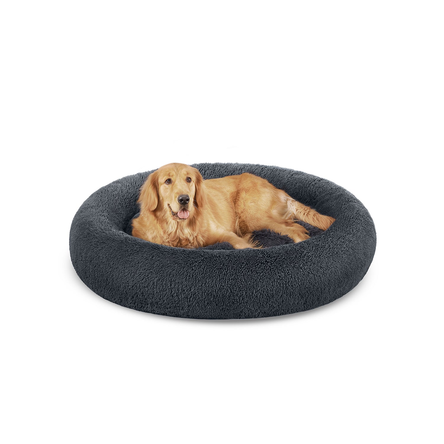 Hundkorb - flauschig und waschbar - Ø 120 cm - Pink