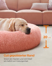Hundkorb - flauschig und waschbar - Ø 120 cm - Pink