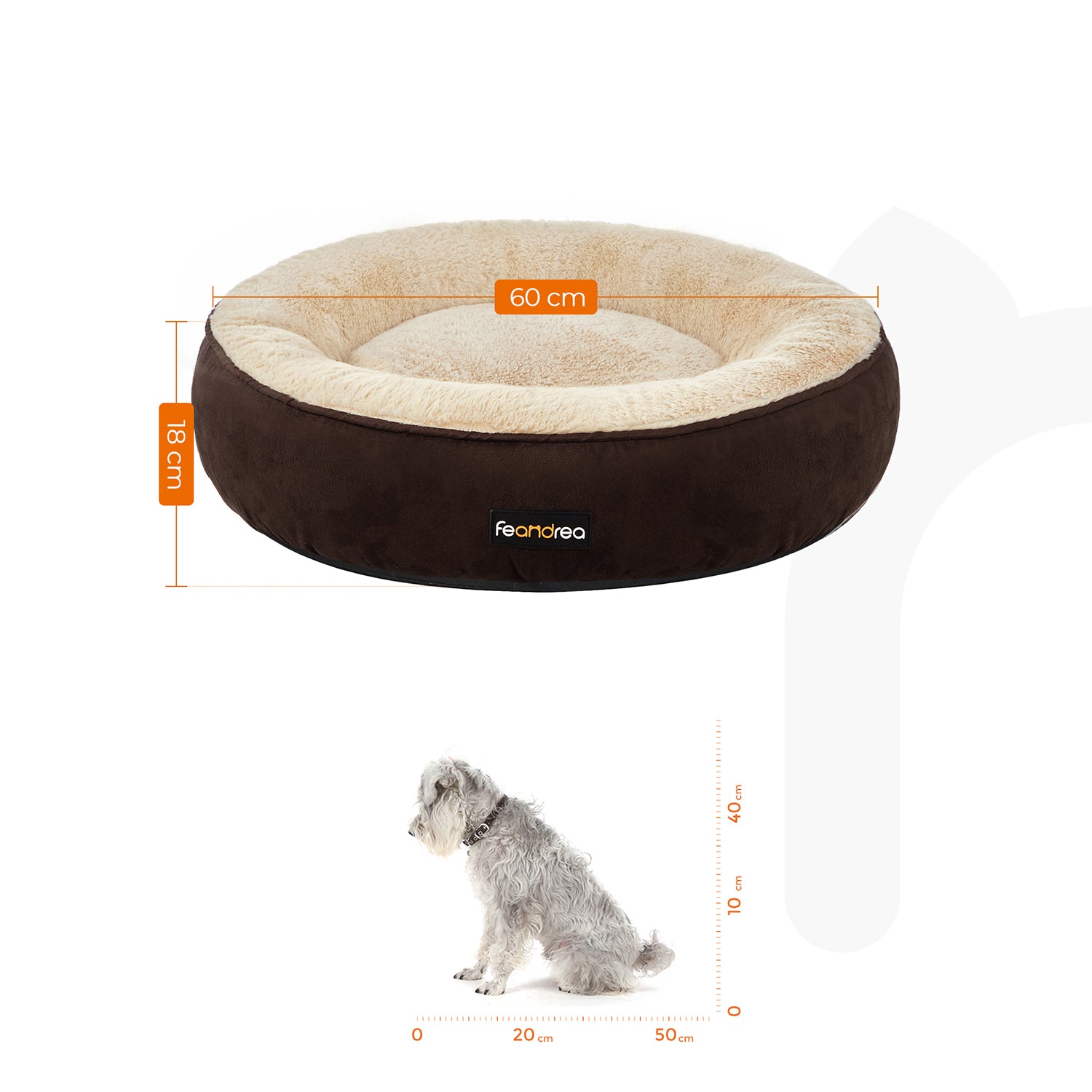 Hundebett - Donut -Form - Ø 60 cm