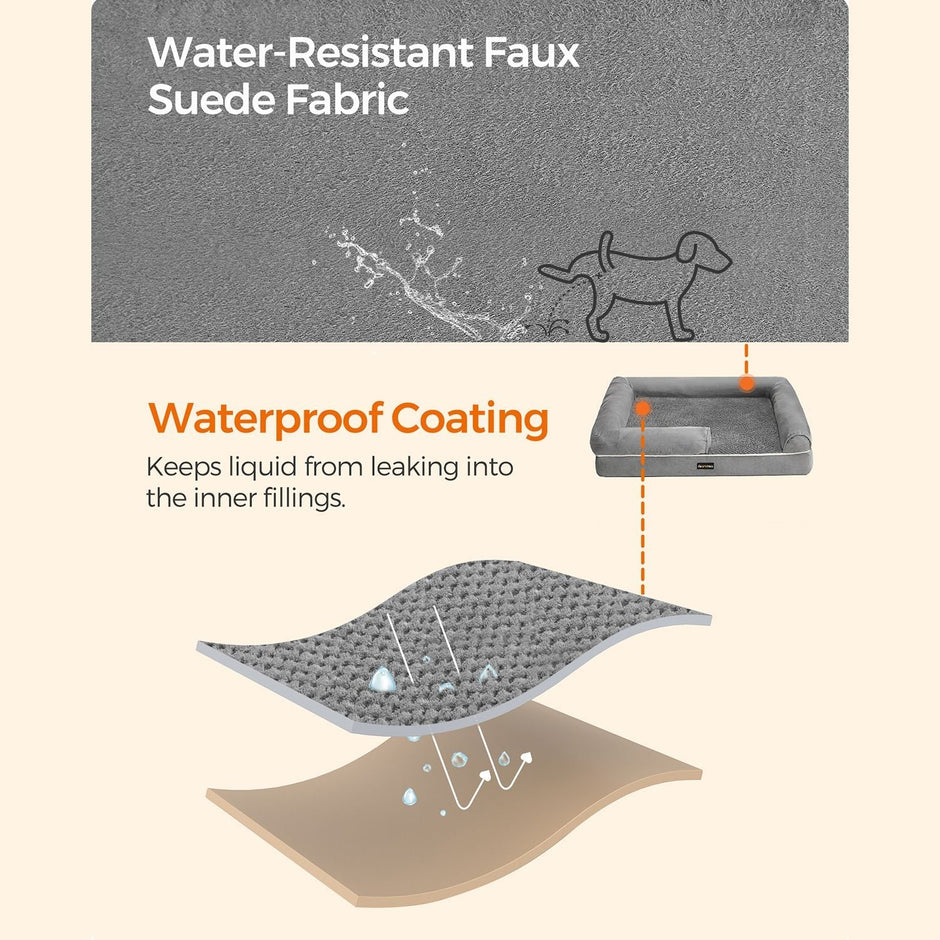 Orthopädischer Hundkorb - 91 x 71 x 25 cm