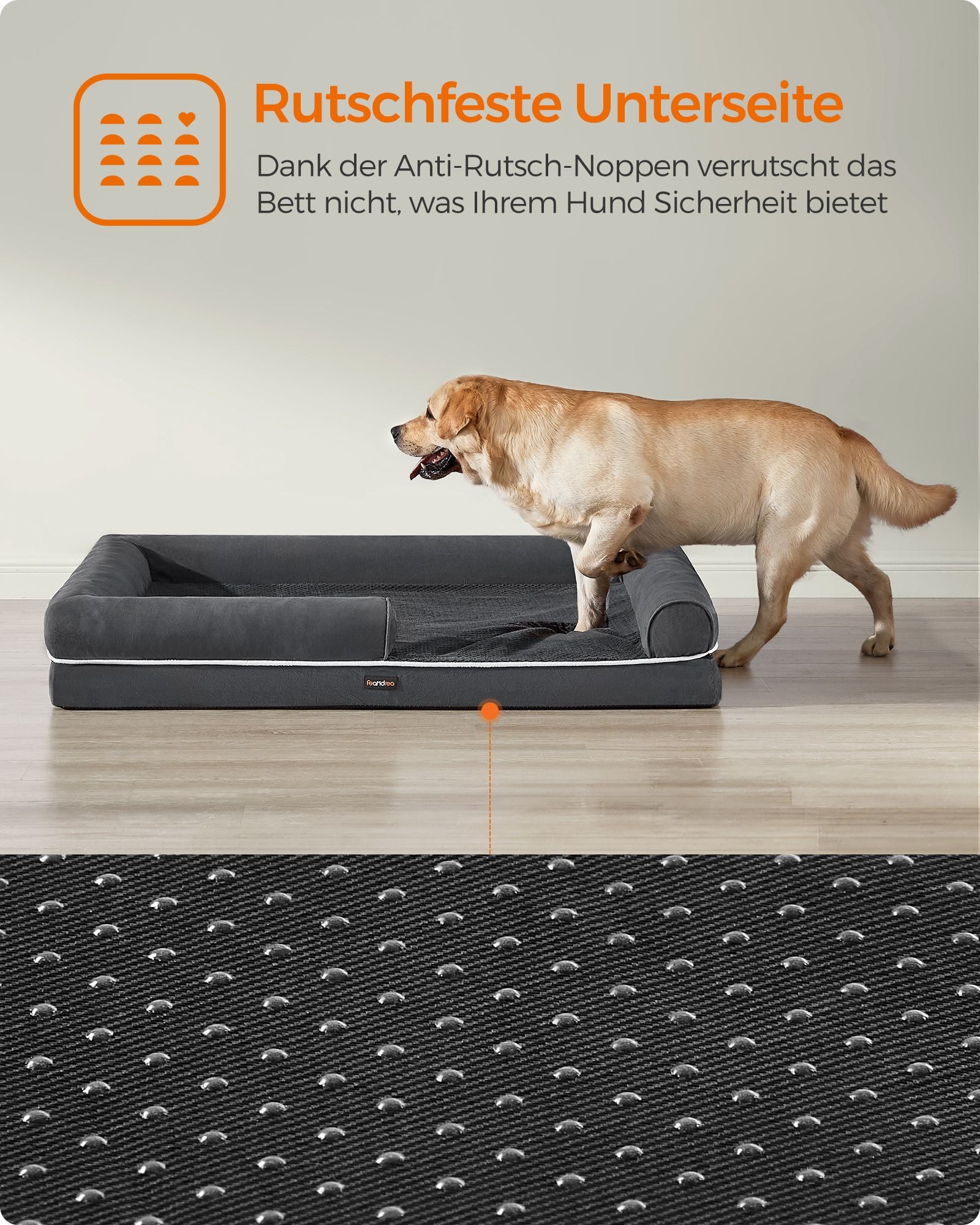 Orthopädisches Hundebett - Hundekissen mit weicher Füllung