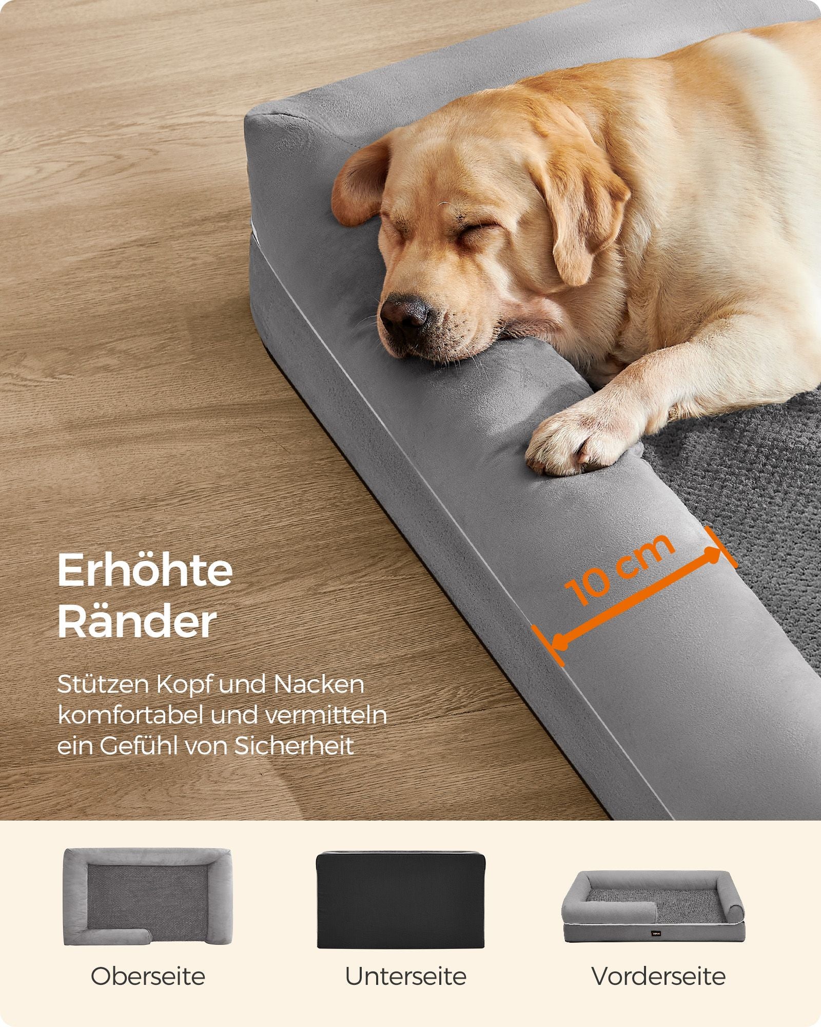 Orthopädisches Hundebett - Hundekissen - weiche Füllung - Dogsofa
