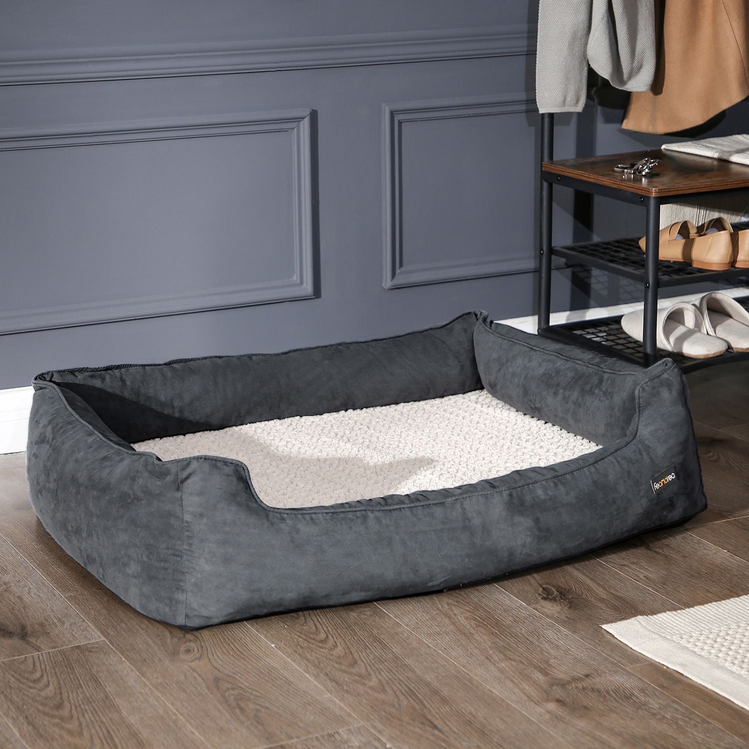 Orthopädisches Hundebett - 110 x 80 x 26 cm - schwarz