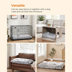 Hundebett - Hundebett - doppelte Hundematte - hellgrau