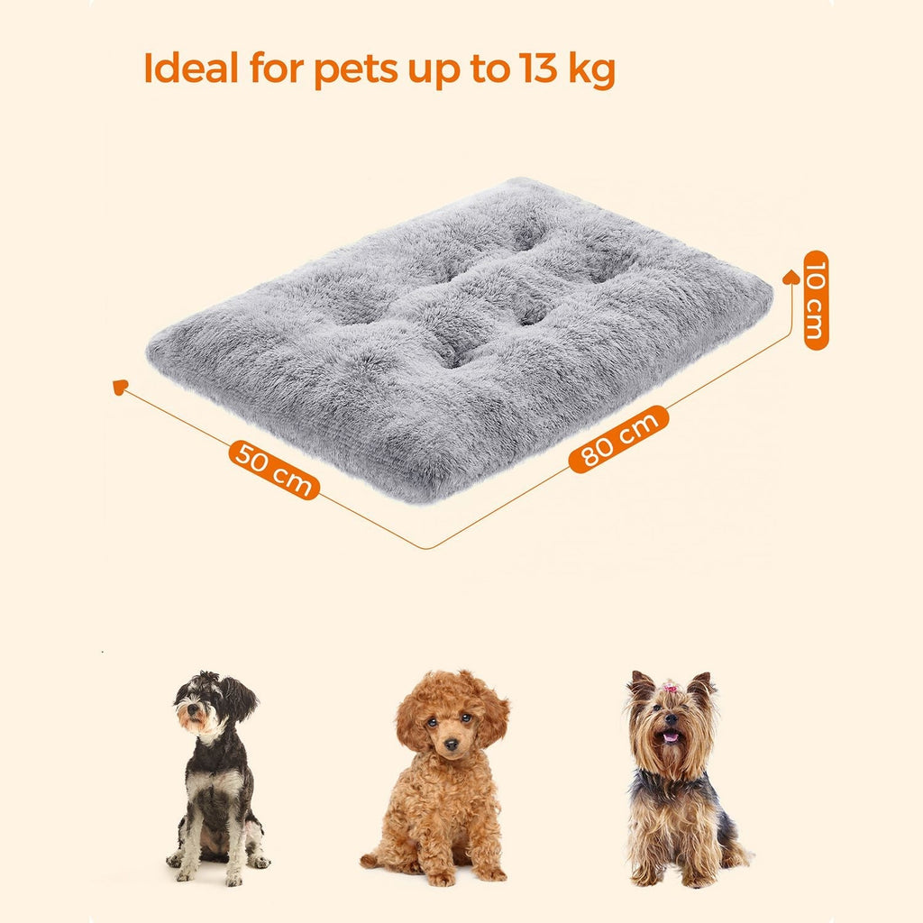 Hundebett - Hundebett - doppelte Hundematte - hellgrau